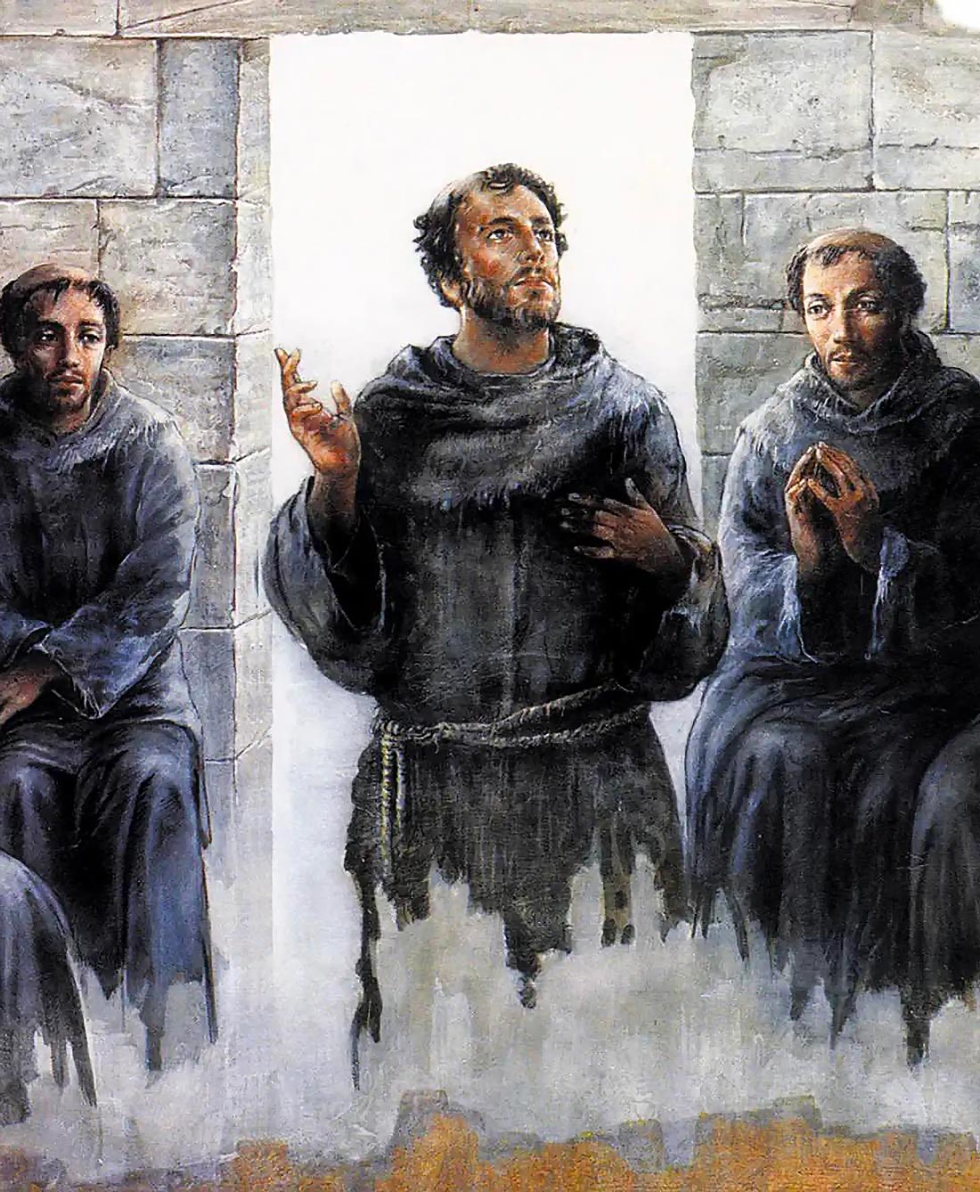 Saint Francois avec ses frères